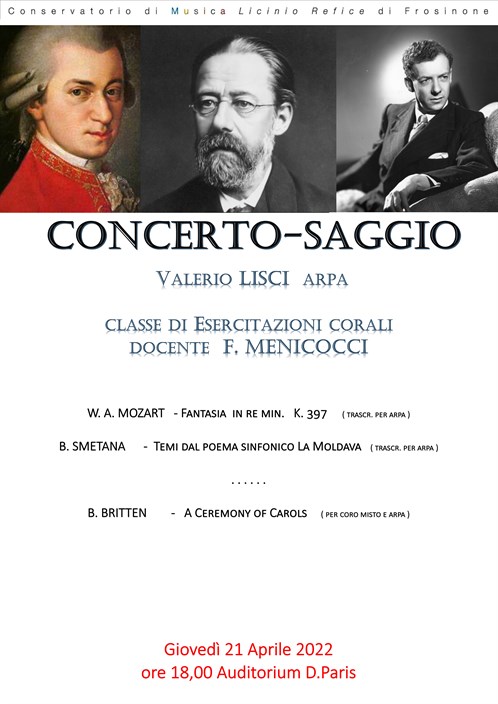 Concerto-Saggio Arpa, classe di esercitazioni corali