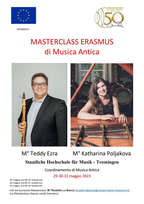 Masterclass ERASMUS di Musica Antica