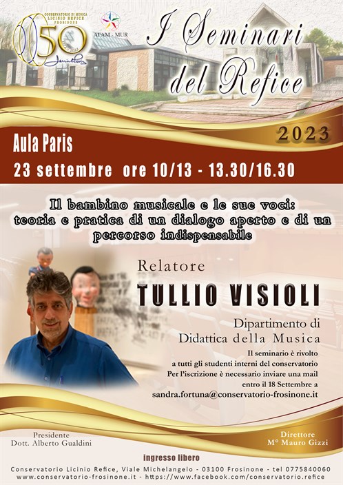 Seminario relatore "Tullio Visioli"