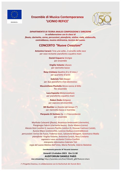 Concerto "Nuove Creazioni"