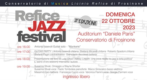 REFICE JAZZ FESTIVAL 2023 22-10-2023