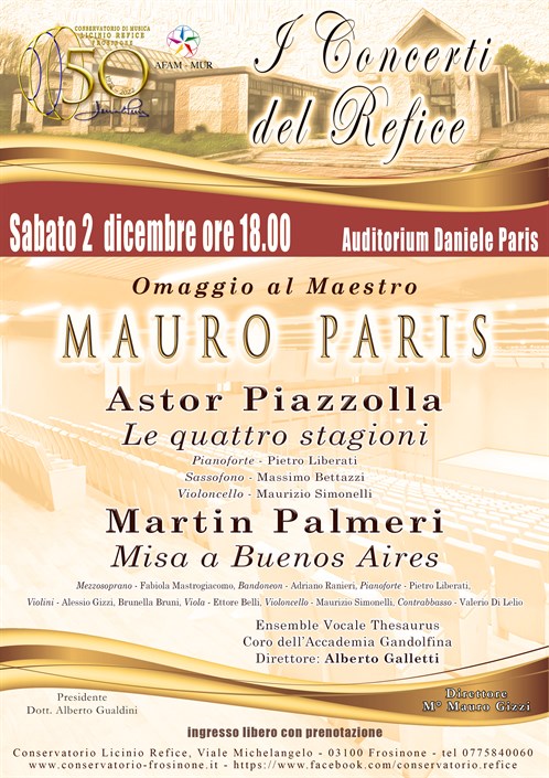 Omaggio al Maestro Mauro Paris