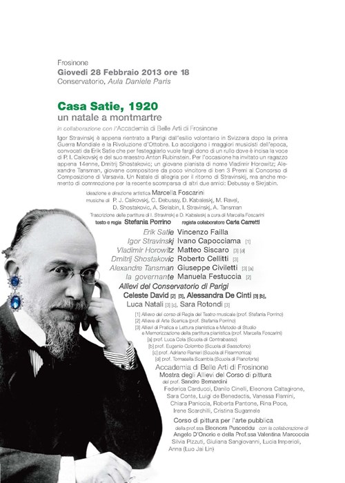 Locandina Casa Satie