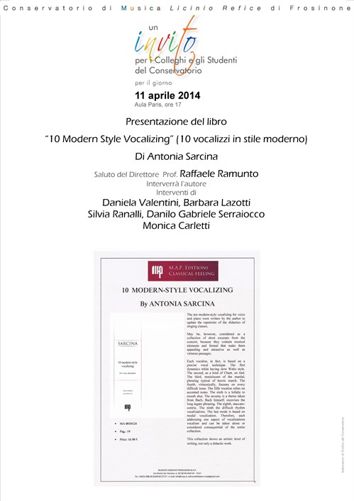 10 Modern-Style Vocalizing by A.Sarcina