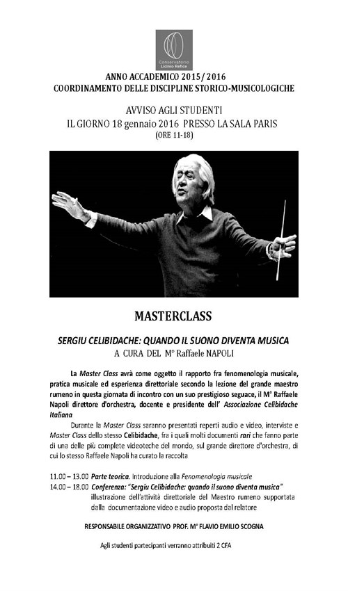 SERGIU CELIBIDACHE: QUANDO IL SUONO DIVENTA MUSICA