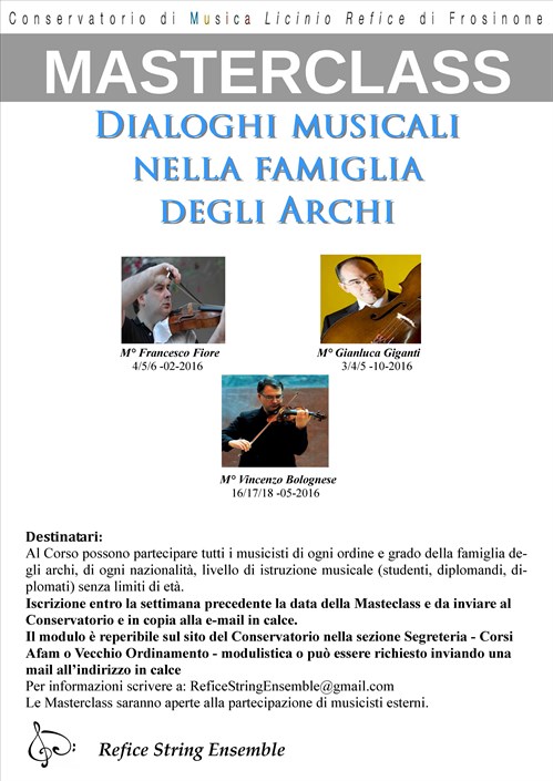 Dialoghi musicali nella famiglia degli Archi