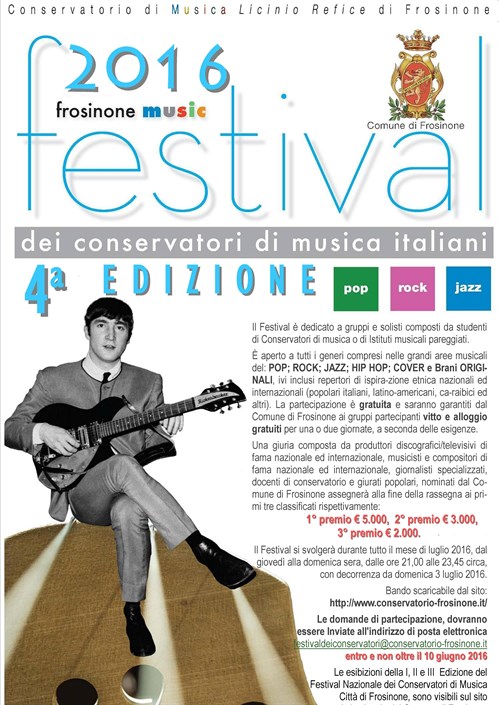 4°Festival nazionale dei Conservatori italiani - Città di Frosinone