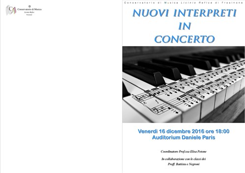 Nuovi interpreti in concerto