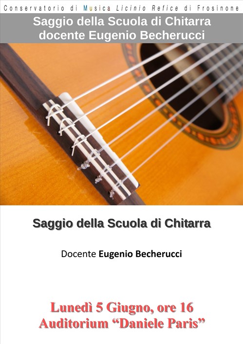 Saggio della Scuola di Chitarra docente Eugenio Becherucci