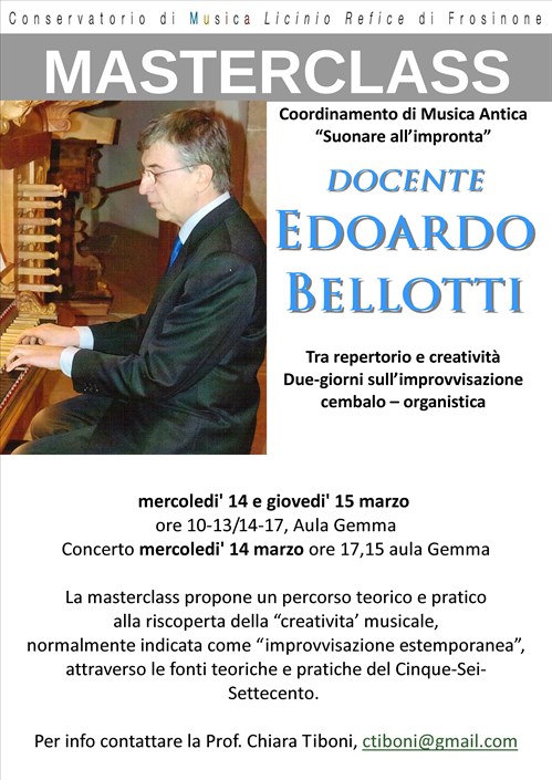 Masterclass M°Edoardo Bellotti