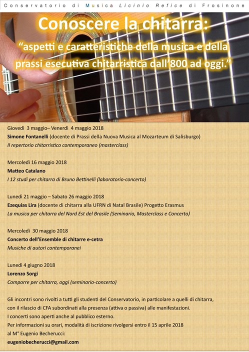 Conoscere la chitarra: aspetti e caratteristiche della musica e della prassi esecutiva chitarristica dall’800 ad oggi