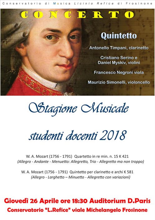 Concerto "Quintetto W.A.Mozart"