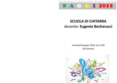 SCUOLA DI CHITARRA docente:Eugenio Becherucci