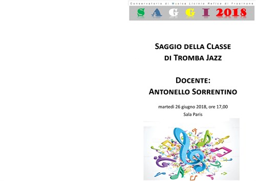 Saggio della classe di Tromba Jazz del M°A.Sorrentino