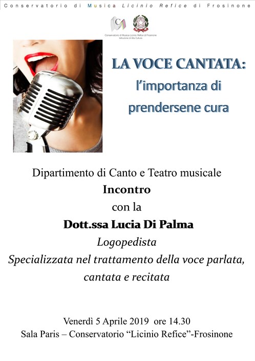 LA VOCE CANTATA: l’importanza di  prendersene cura