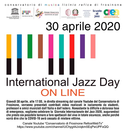 International Jazz Day 30 Aprile 2020